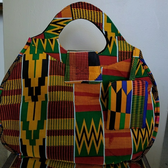 New custom made Kente inspired Bag - Picture 2 of 2